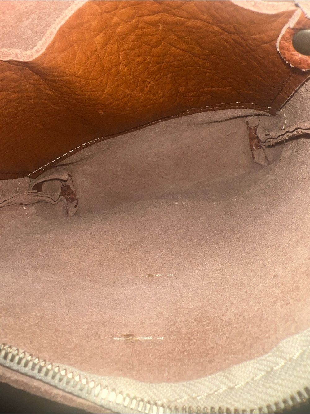 Tan Leather Crossbody Bag with Adjustable Strap - Picture 3 of 6